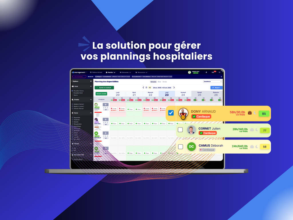 Logiciel de planning hospitalier : optimisez la gestion de vos équipes médicales